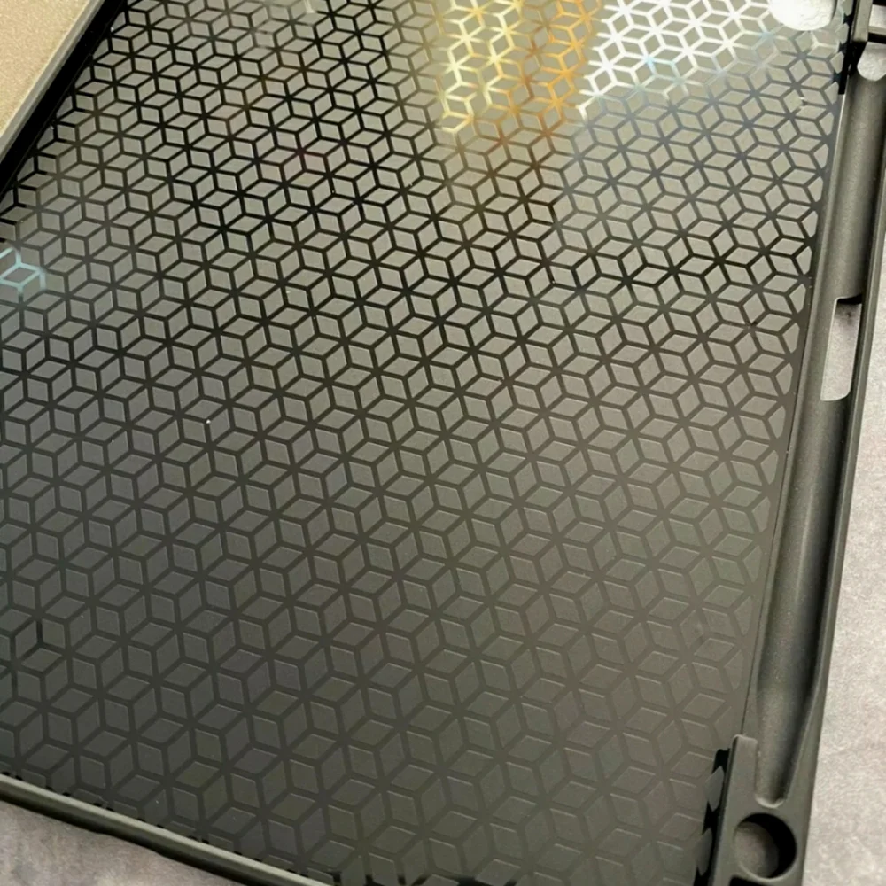 Black Tablet Folio Case - Protective Trifold Cover